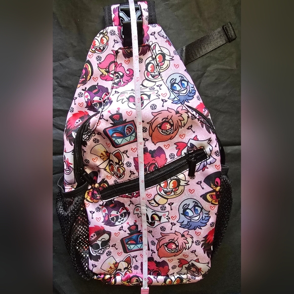 Hazbin Hotel Bookbag Backpack New - Angel Alastor Husk etc - Picture 2 of 11